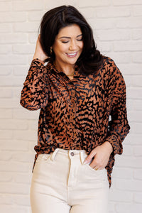 Thumbnail for So Fierce Animal Print Blouse