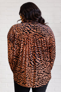 Thumbnail for So Fierce Animal Print Blouse