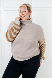 Thumbnail for Super Seasonal Patchwork Waffle Knit Sweater