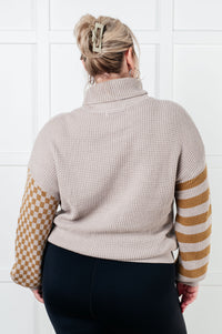 Thumbnail for Super Seasonal Patchwork Waffle Knit Sweater