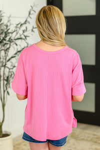 Thumbnail for Take It Easy Slouchy Tee in Hot Pink