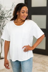 Thumbnail for Take It Easy Slouchy Tee in Ivory