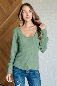 Thumbnail for Terrific Texture Scoop Neck Top