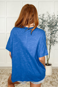 Thumbnail for The Layback Relaxed Basic Tee in Royal Blue