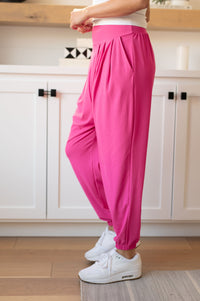 Thumbnail for The Motive Slouch Jogger in Hot Pink