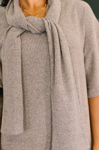 Thumbnail for Travel Envy Ribbed Knit Dress in Light Coco