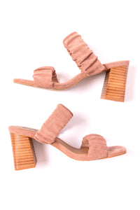 Thumbnail for Tropic Like it's Hot Heels in Blush Suede