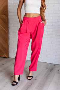 Thumbnail for Vigilante Stuff Pleated Trousers in Hot Pink