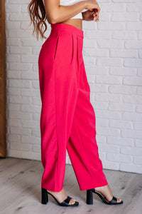 Thumbnail for Vigilante Stuff Pleated Trousers in Hot Pink