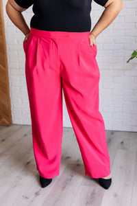 Thumbnail for Vigilante Stuff Pleated Trousers in Hot Pink