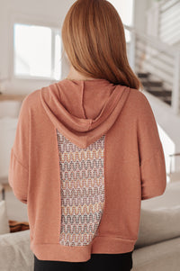 Thumbnail for Wave Hello Mixed Print Hoodie