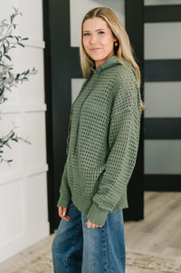 Thumbnail for What a Catch Open Weave Pullover