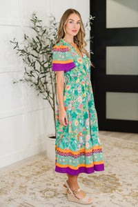 Thumbnail for Wildflower Wish Gathered Tier Dress – Mint Magic in Every Moment