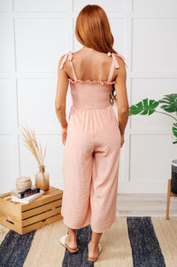 Thumbnail for You Swoon, You Sigh Ruffle Neckline Jumpsuit