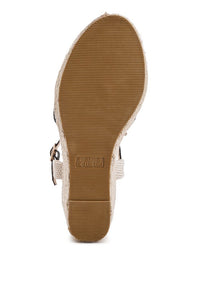 Thumbnail for Trand Wedge Espadrille Sandals