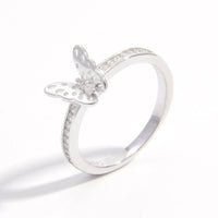 Thumbnail for 925 Sterling Silver Inlaid Zircon Butterfly Ring