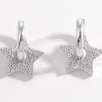 Thumbnail for 925 Sterling Silver Zircon Star Earrings