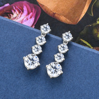 Thumbnail for 4 Carat Moissanite 925 Sterling Silver Earrings