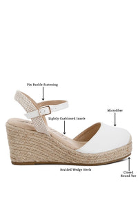 Thumbnail for Trand Wedge Espadrille Sandals