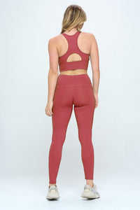 Thumbnail for Two Piece Activewear Set with Cut-Out Detail