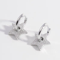 Thumbnail for 925 Sterling Silver Zircon Star Earrings