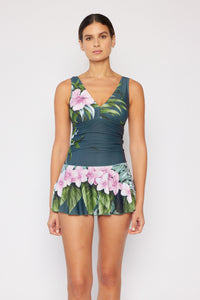 Thumbnail for Marina West Swim Full Size Clear Waters Swim Dress in Aloha Forest