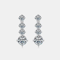 Thumbnail for 4 Carat Moissanite 925 Sterling Silver Earrings