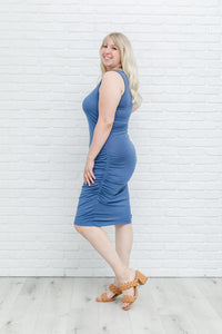 Thumbnail for Blue Wrap Dress