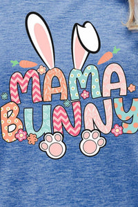 Thumbnail for MAMA BUNNY Easter Graphic Short Sleeve Tee