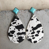 Thumbnail for Artificial Turquoise Teardrop Earrings