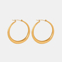 Thumbnail for 18K Gold-Plated Hoop Earrings