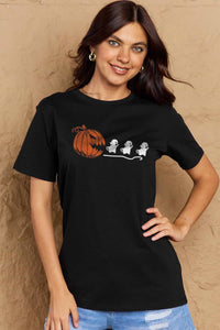 Thumbnail for Simply Love Full Size Jack-O'-Lantern Graphic Cotton T-Shirt