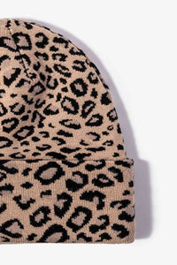 Thumbnail for Leopard Pattern Cuffed Beanie