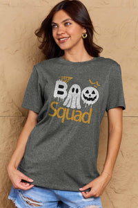 Thumbnail for Simply Love Full Size BOO SQUAD Graphic Cotton T-Shirt