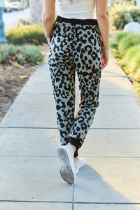 Thumbnail for Celeste Design Full Size Leopard Contrast Sweatpants