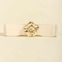 Thumbnail for Flower Alloy Buckle Elastic Belt