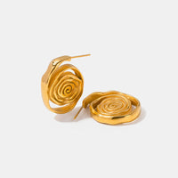 Thumbnail for 18K Gold-Plated Hoop Earrings