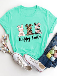 Thumbnail for HAPPY EASTER Round Neck Short Sleeve T-Shirt