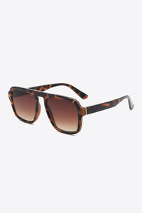 Thumbnail for Tortoiseshell Square Polycarbonate Frame Sunglasses