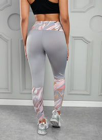 Thumbnail for Printed Wide Waistband Active Leggings