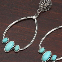 Thumbnail for Artificial Turquoise Teardrop Earrings