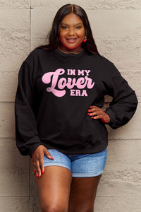 Thumbnail for Simply Love Full Size IN MY LOVER ERA Round Neck Sweatshirt