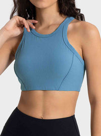 Thumbnail for Wide Strap Cropped Sport Tank