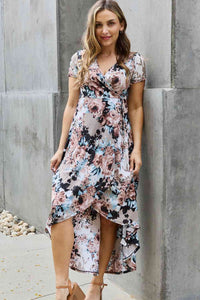 Thumbnail for Heimish Give Me Roses Full Size Floral Maxi Wrap Dress