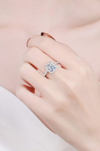 Thumbnail for 1 Carat Rectangle Moissanite Ring