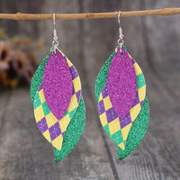 Thumbnail for PU Leather Leaf Dangle Earrings