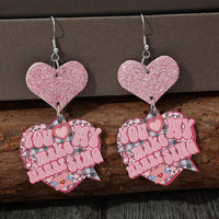 Thumbnail for Heart Shape Wooden Earrings