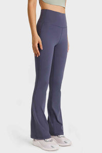 Thumbnail for Elastic Waist Flare Yoga Pants