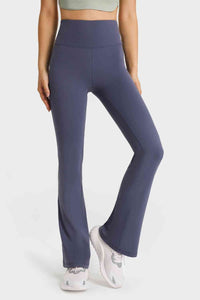 Thumbnail for Elastic Waist Flare Yoga Pants