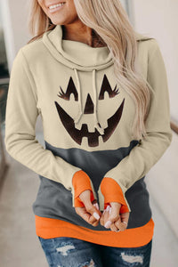 Thumbnail for Long Sleeve Jack-O'-Lantern Graphic Sweatshirt